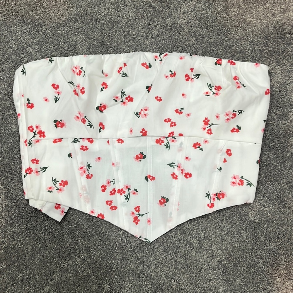 Flower Princess Polly Corset Strapless Bandana Top
